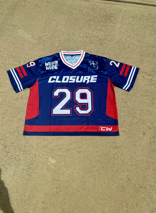 (Blue & Red) Cw Crop jersey